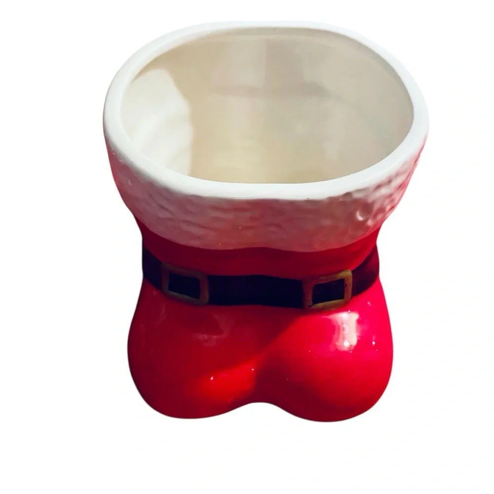 Santa’s Red Boots with black/gold buckles Planter Flower Pot By Pro Plants